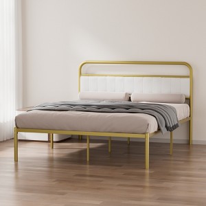 TiramisuBest Modern Design Twin Size Floating Platform Bed Frame for White Washed Color - 1 of 4