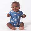 Gerber Buttery-Soft Snug Fit Short Sleeve Romper - 3 of 4