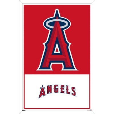 Trends International Mlb Los Angeles Angels - Angel Stadium 22 Framed Wall  Poster Prints White Framed Version 22.375 X 34 : Target