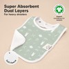 KeaBabies 8-Pack Organic Baby Bibs for Boy, Girl, Drool Bibs, Baby Bib for Girls, Boys,  Newborn Teething Bibs - 4 of 4
