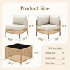 Buenhomino Patio Furniture Set – Outdoor Sectional Wicker Sofa with Cushions, All-Weather PE Rattan Conversation Set for Garden, Balcony & Poolside - 4 of 4