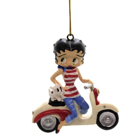 Holiday Ornaments 3 0 Betty Boop On Scooter Pudgy Christmas Tree Ornaments Target