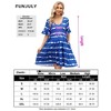 Women's Maternity Casual Dress  Flowy Floral Print, Ruffle leeves - 4 of 4