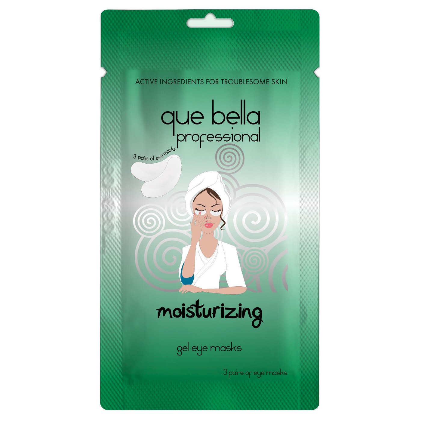 Que Bella Professional Moisturizing Gel Eye Masks - 3 pairs - image 1 of 3