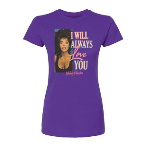Women's - Whitney Houston - Always Love You Fitted Graphic T-Shirt - 1 of 2