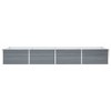 vidaXL Raised Garden Bed Galvanized Steel Outdoor Planter Gray - 3 of 4