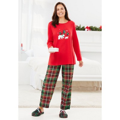 Dreams & Co. Long Sleeve Knit PJ Set