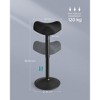 Height Adjustable Wobble Stool with 10° Tilt, 23.3-33.1 Inch Swivel Balance Chair for Standing Desk - 4 of 4