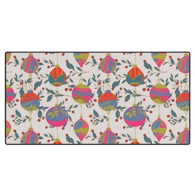 Emanuela Carratoni Christmas Vintage Ornaments 2 Desk Mat -Deny Designs