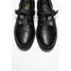 Janney - Black Leather Strap Loafers (Women) | Forever & Always Shoes - 3 of 4