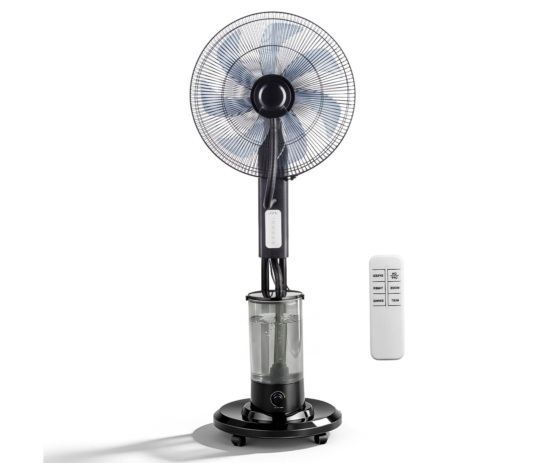 Karl Home 18 inch 3-Speed Pedestal Misting Fan with Water Tank