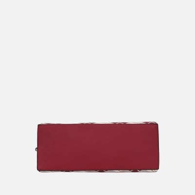 MKF Collection Vivian Plaid Women’s Satchel Bag by Mia K - Burgundy Red — фото 7