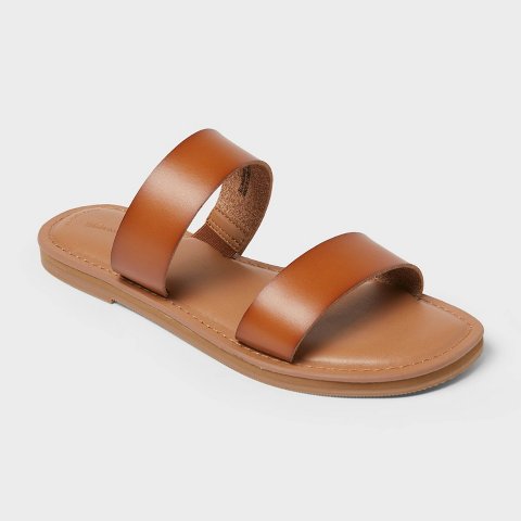 Женские сандалии Universal Thread Women’s Freya Sandals with Memory Foam Insole - Universal Thread™ Cognac 8