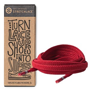 The Original Stretchlace Flat Elastic Shoelace - Red - 1 of 4