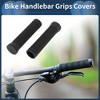 Unique Bargains Bike Handlebar Grips Covers 5.12" Long Black 1 Pair - 2 of 4