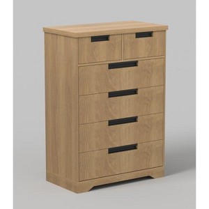 Nasitip Chest with Embedded Handles and 5 Drawer, Wooden Dresser Organizer for Living Room, Nursery, Hallway and Entryway - 1 of 1
