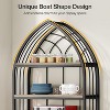 Tribesigns 5-Tier Bookshelf, 74.8" Tall Bookcase, Industrial Curved Freestanding Display Shelf Storage Shelf for Living Room, Home Office - 4 of 4
