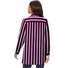 Roaman's Women's Plus Size Plus Size Kate Tunic Shirt – Long Sleeve Classic Button-Down With Flowy, Longline Fit - 3 of 4
