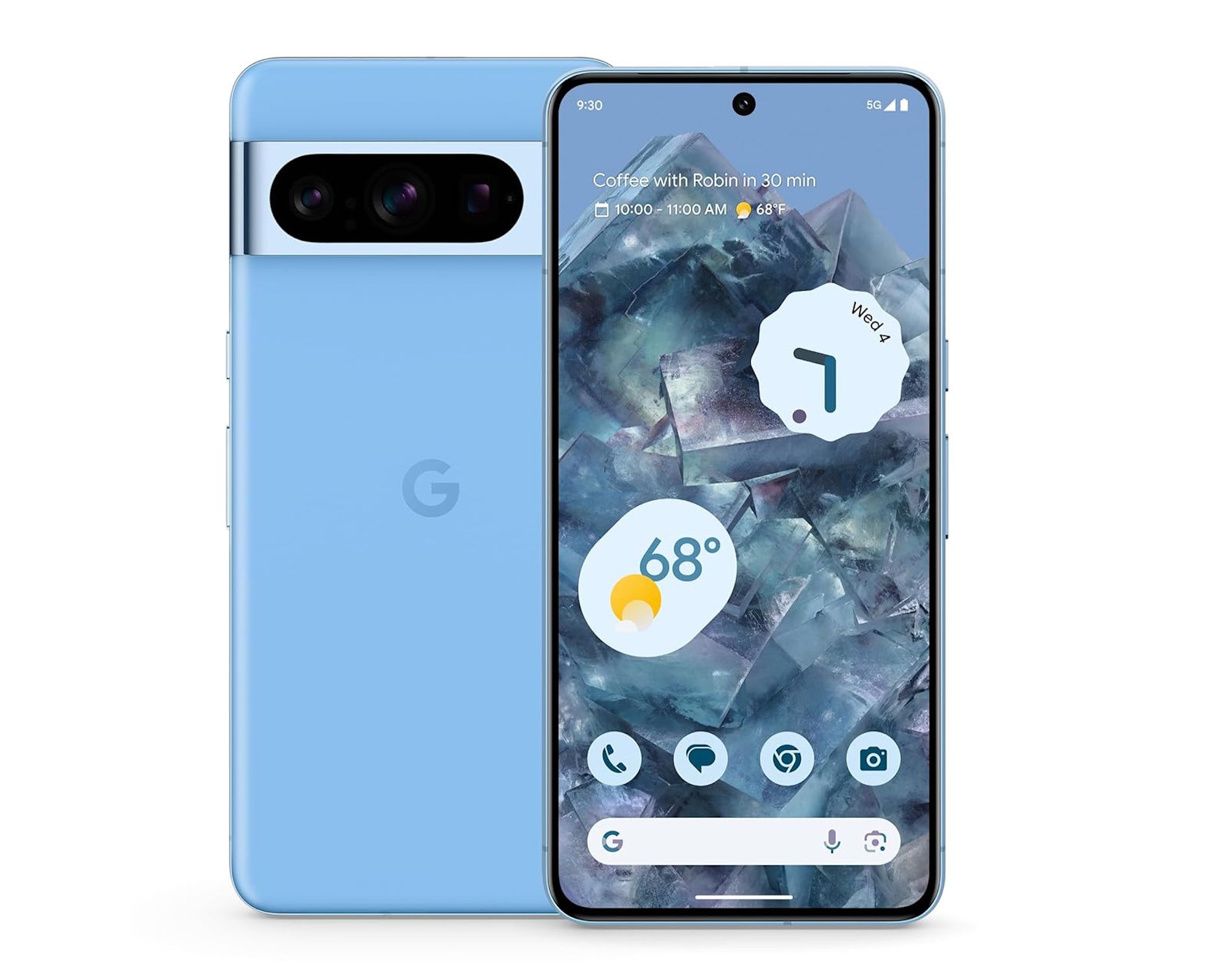 Google Pixel 8 Pro -12 GB RAM and 128 GB Storage (Bay Blue) Android Smartphone