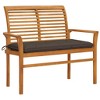 vidaXL Garden Bench Taupe - 2 of 4
