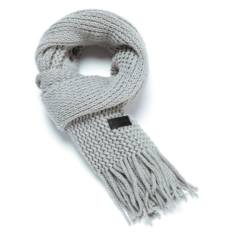 Mio Marino | Wide Knit Ribbed Scarf, 4 of 5