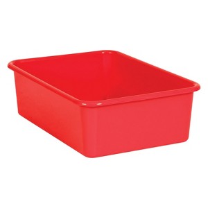 Teacher Created Resources Red Large Plastic Storage Bin (Pack of 6) - 1 of 1