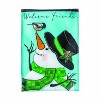 Evergreen Snowman and Chickadee Applique Garden Flag 12 x 18 Inches Indoor Outdoor Decor - 2 of 4