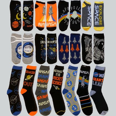 Men's NASA 15 Days of Socks Advent Calendar 15pk - 6-12