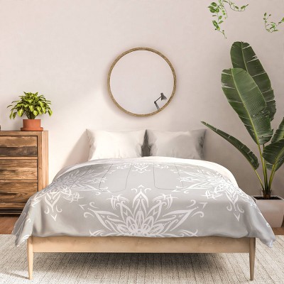 Deny Designs Queen Lisa Argyropoulos La Boho Snow Polyester Comforter + Pillow Shams Beige - Deny Designs: Abstract 300 Thread Count Bedding Set — фото 3