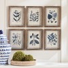 Plum & Post Blue Leaf Petite Prints Set of 6 - 4 of 4