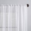 Slub Textured Linen Blend Light Filtering Curtain Panel - Archaeo - image 2 of 4