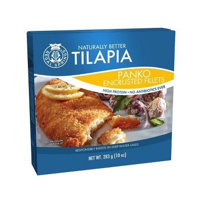 Regal Springs Panko Encrusted Tilapia Fillets - Frozen - 10oz