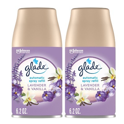 Glade Automatic Spray Air Freshener Lavender & Vanilla 2ct Refill - 12.4oz