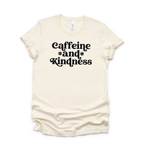 Simply Sage Market Women's Caffeine And Kindness Short Sleeve Graphic Tee - 1 of 2