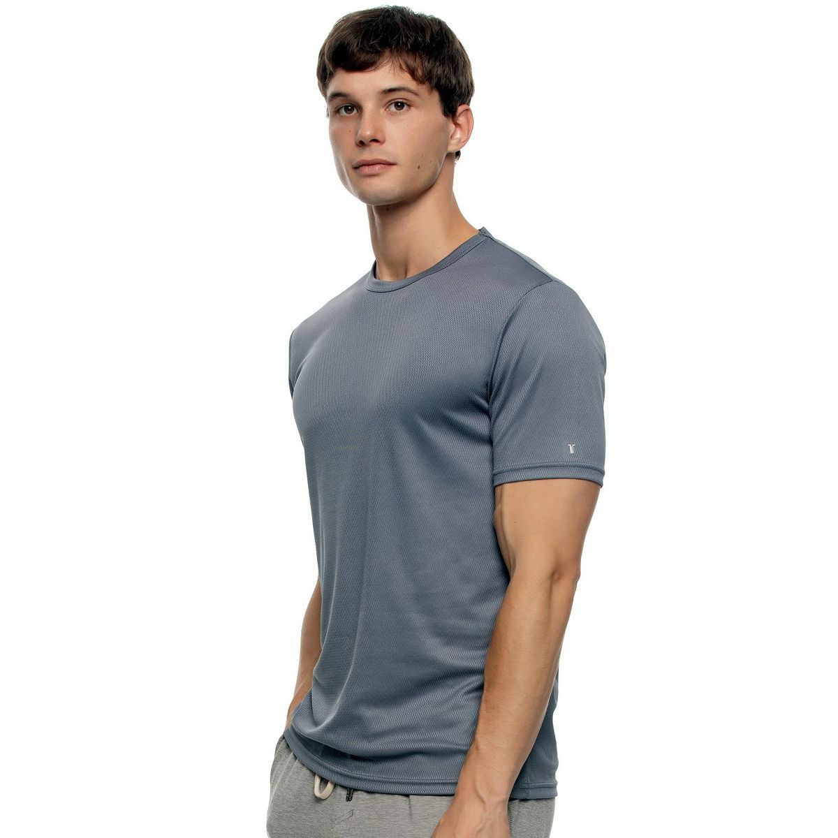 Men's Turbo Dry Crew Neck Active T-Shirt - Moisture-Wicking, Breathable, Lightweight Mesh - Felina - thumbnail 5