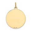 Black Bow Jewelry 14k Yellow Gold Laser Etched Labrador Retriever Disc Pendant, 19mm - 3 of 4