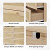 NicBex Rattan 6-Drawer Chest of Dressers Wood Handles & Legs, Metal Slides, Anti-Tipping Design for Bedroom/Living Room/Hallway - 4 of 4