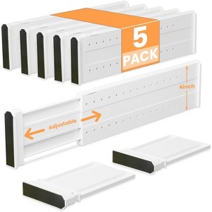 Tree City Adjustable Drawer Divider 15-21 inches | ABS Baby Clothes Storage Tool | Kitchen and Bathroom Organizer - 1 of 4