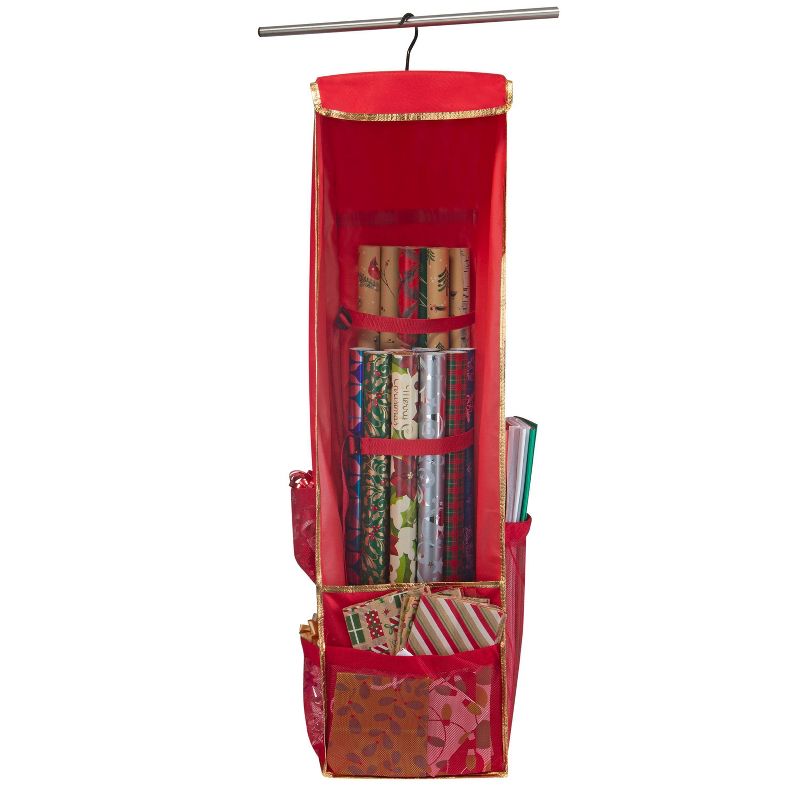 Holiday Hanging Gift Wrap &#38; Accessory Organizer with Side Pockets - Simplify, 4 of 10