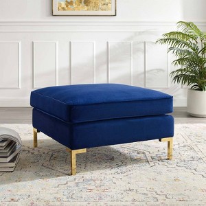 Ardent Performance Velvet Ottoman - Modway - 1 of 4