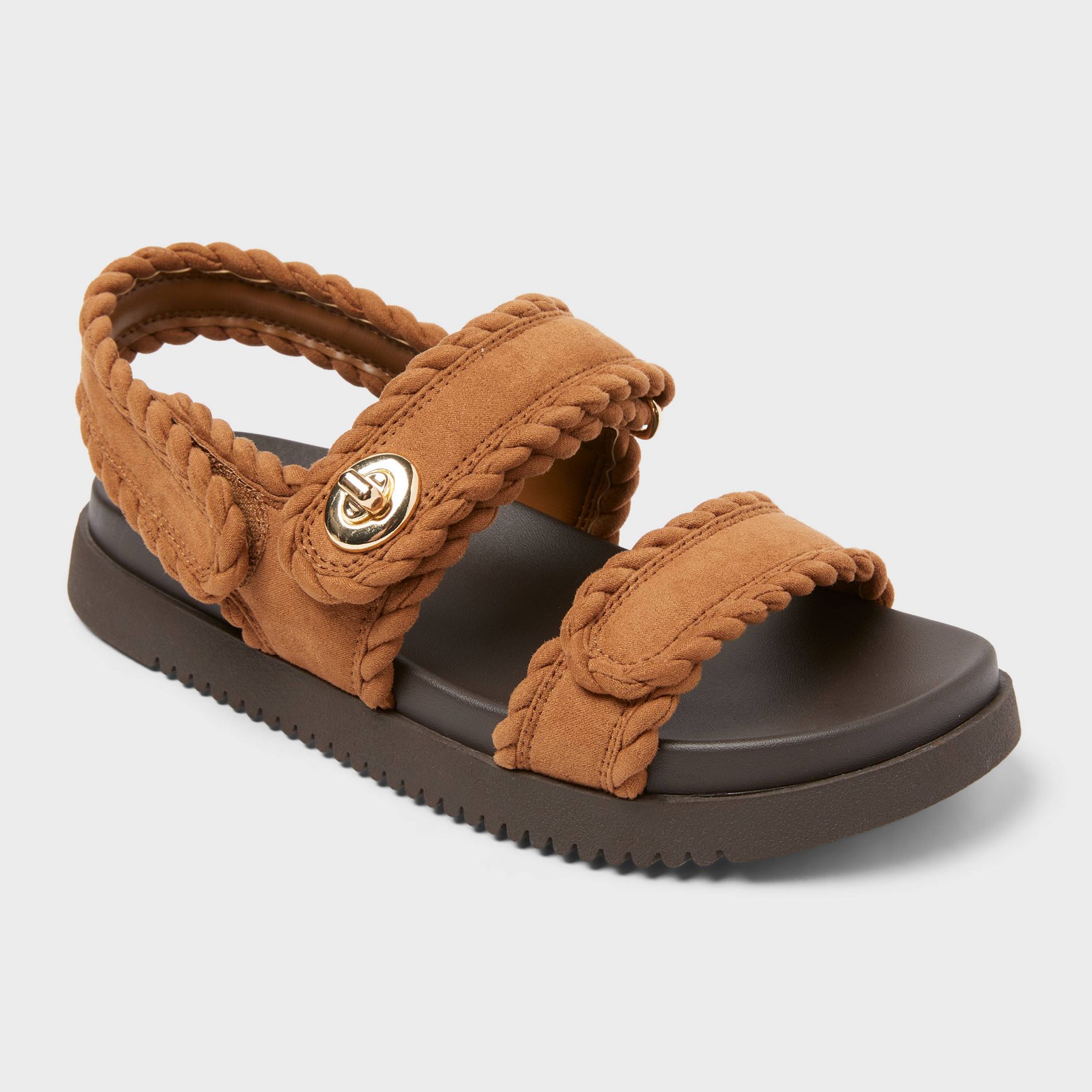 Women’s Tilly Sandals with Memory Foam Insole – A New Day™ Cognac