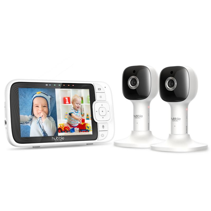 Hubble Connected Nursery Pal Cloud 5&#34; Smart HD Twin Baby Monitor with Night Light, 3 of 13