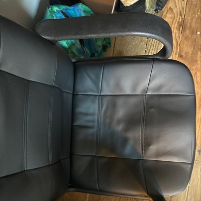 Office Chair Bonded Leather Black - Room Essentials™