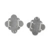 Unique Bargains One Faux Pearl Rhinestone Candied Haws Shape Shoelace Charms 1 Pair - 4 of 4