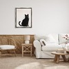Stupell Industries Halloween Black Cat Silhouette Floating Frame Canvas Art, Gray, 25" x 31" - 3 of 4