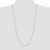 Black Bow Jewelry 0.9mm, 10k White Gold, Box Chain Necklace - 2 of 4