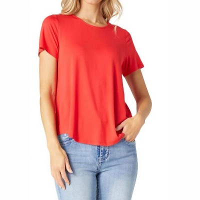 Women's ERIN PLEAT BACK TEE TOP - COCO + CARMEN