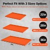 LakeForest"Heavy Duty Silicone Griddle Mat Cover for 36in/28in Blackstone – All-Season BBQ Grill Protector"Orange - 4 of 4
