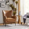 Harpocrates Classic Armchair with wingback and nailhead trim | ARTFUL LIVING DESIGN - 3 of 4