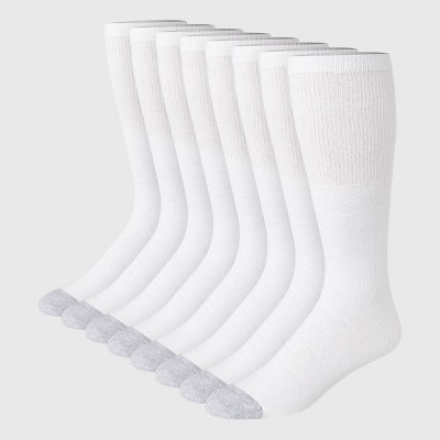 Hanes Men's 12 Pack Over-the-Calf Tube Socks, White, 10-13 (Shoe Size 6-12)  at  Men's Clothing store